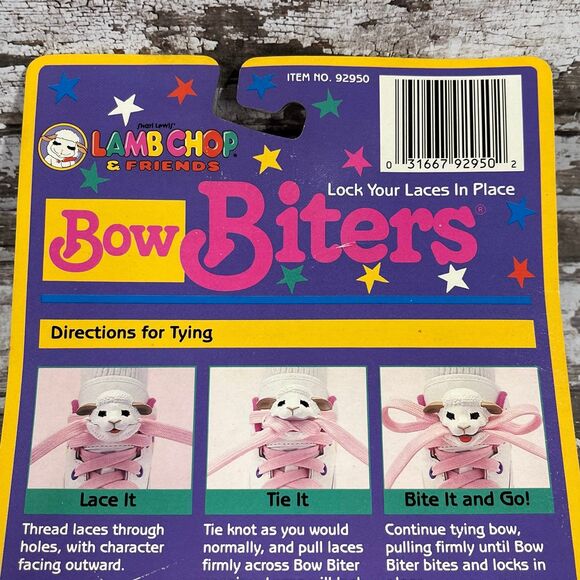 Vintage Lamb Chop and Friends Lamb Chop Bow Biters NOS - Picture 5 of 7